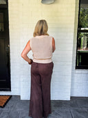 The After Hours Suede Pant Mustard Seed