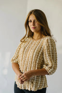 Elkton Textured Blouse Beige