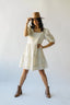 Owensville Corduroy Dress in Cream