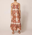 Cindy Ankle Dress | Foulard Paisley