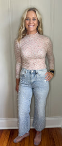 Botanical Breeze Mesh Top