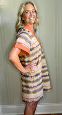 Brushstroke Shift Dress - Laundry Dae