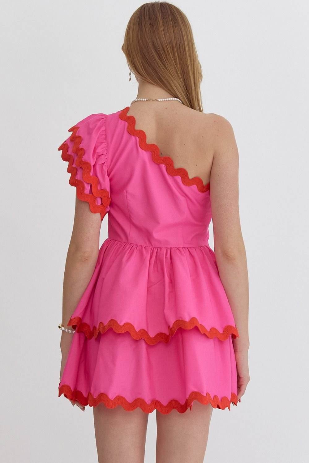 One Shoulder Valentine Mini Dress – Laundry Dae