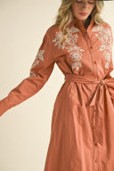 Saddle Stitch Floral Maxi