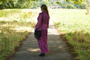 Formal Evening Gown (Midi to Long) Pink / Red Laura Ashley M