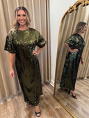 Formal Evening Gown (Midi to Long) Green Karen Millen M