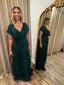 Formal Evening Gown (Midi to Long) Green Badgley Mischka L