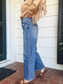 Everyday Cool Cropped Wide Leg Jeans by Mica Denim MICA Denim