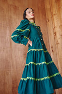 Hasu Green with Envy Midi Dress