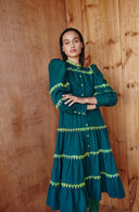 Hasu Green with Envy Midi Dress