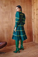 Hasu Green with Envy Midi Dress
