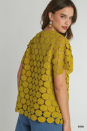 Fresh Kiwi Dot Top - Plus Size