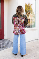Wild Bloom Camo Statement Jacket Veveret