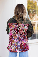 Wild Bloom Camo Statement Jacket Veveret