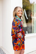 The Color Pop Navy Romper Ciebon