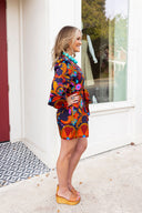 The Color Pop Navy Romper Ciebon