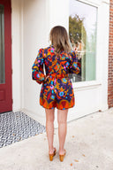 The Color Pop Navy Romper Ciebon