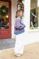 Blue Striped Sweatshirt Wishlist Apparel