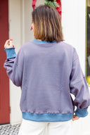 Blue Striped Sweatshirt Wishlist Apparel