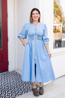 The Effortless Edit Denim Midi Dress Entro