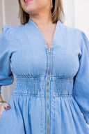 The Effortless Edit Denim Midi Dress Entro