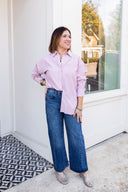 Blush Breeze Button Down Laundry Dae