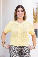 The Honeycomb Knit Cardigan Top Entro