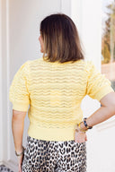 The Honeycomb Knit Cardigan Top Entro