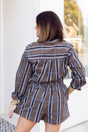 Bluewood Plaid Shorts Aureum