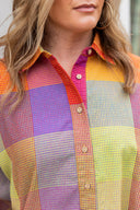 The Color Story Plaid Blouse Easel