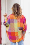 The Color Story Plaid Blouse Easel