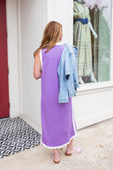 Lavender Court Midi Dress Entro