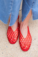Ruby Lattice Jelly Flats CCOCCI