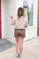 Wild Side Leopard Denim Shorts Entro