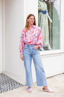 Rosy Garden Button Blouse Entro