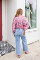 Rosy Garden Button Blouse Entro
