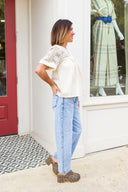The Everyday Ease Barrel Jean JUST BLACK DENIM