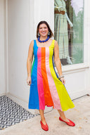 Sunset Stripe Midi Dress PINCH