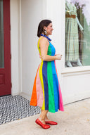 Sunset Stripe Midi Dress PINCH