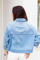 The Denim Cape Jacket Risen