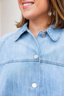 The Denim Cape Jacket Risen