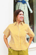 The Marlowe Stripe Top glam