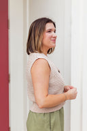 Sweetly Structured Sweater Vest Entro