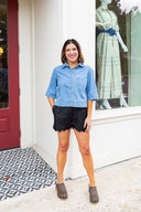 Harper Denim Blouse Sweet Lovely by Jen