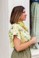 Lemon Garden Cotton Blouse Entro