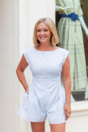 Blue Skies Tailored Romper Heyson