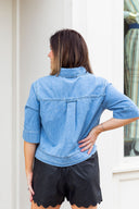 Harper Denim Blouse Sweet Lovely by Jen