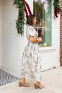 The Winter Toile Midi Dress Aureum
