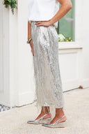 Silver Shimmer Skirt Entro