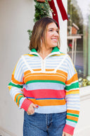 Colorburst Half Zip Pullover PINCH